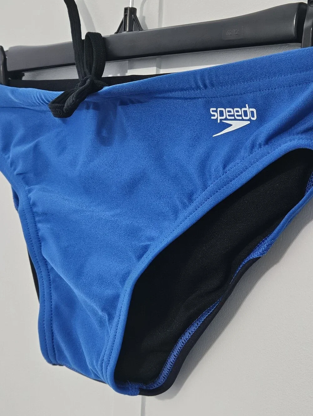 Speedo Endurance Size 28 Boys Mens Royal Blue Swim Trunks with Elastic Drawstrin
